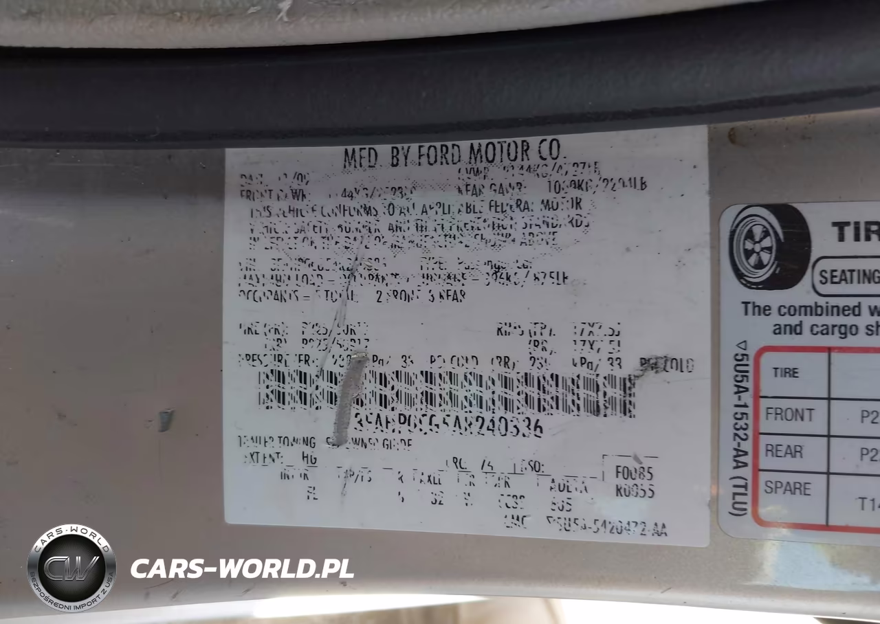 2010 Ford Fusion Sel VIN:3FAHP0CG5AR240336 - 9
