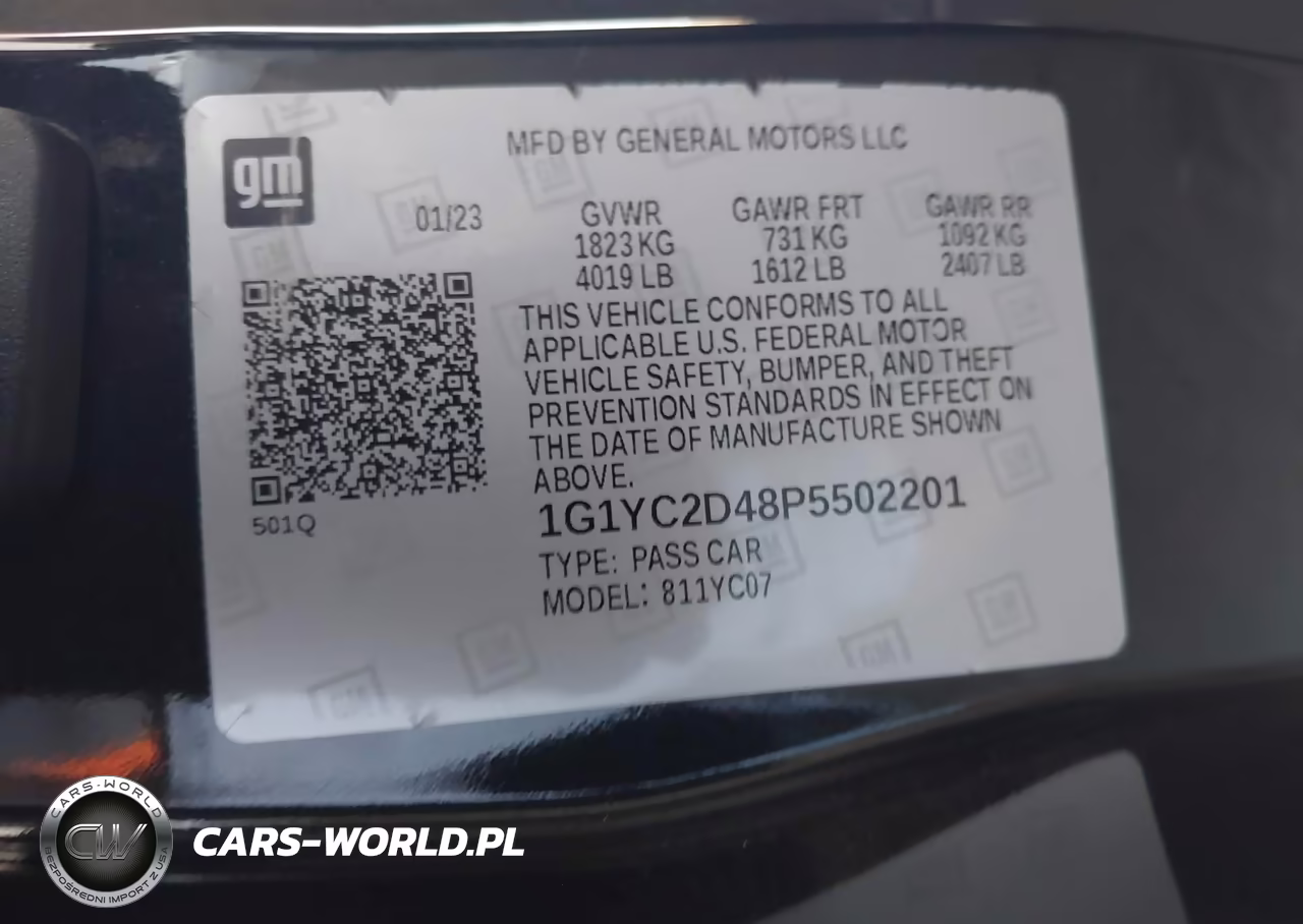 2023 Chevrolet Corvette Stingray Rwd 3Lt VIN:1G1YC2D48P5502201 - 9