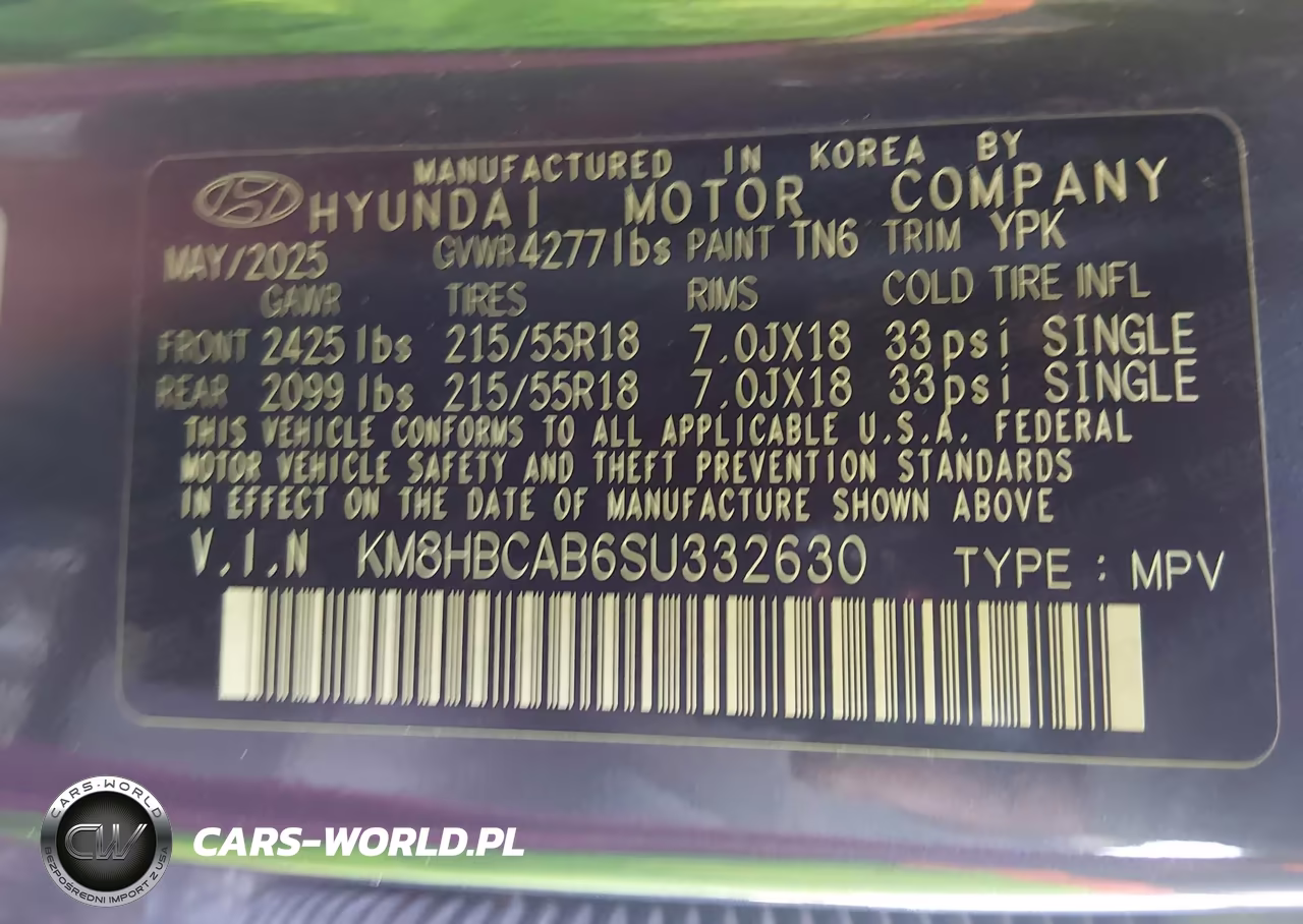 2025 Hyundai Kona Sel VIN:KM8HBCAB6SU332630 - 9