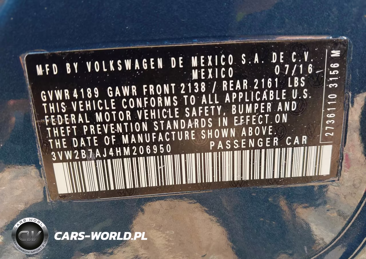 2017 Volkswagen Jetta 1.4T S VIN:3VW2B7AJ4HM206950 - 9