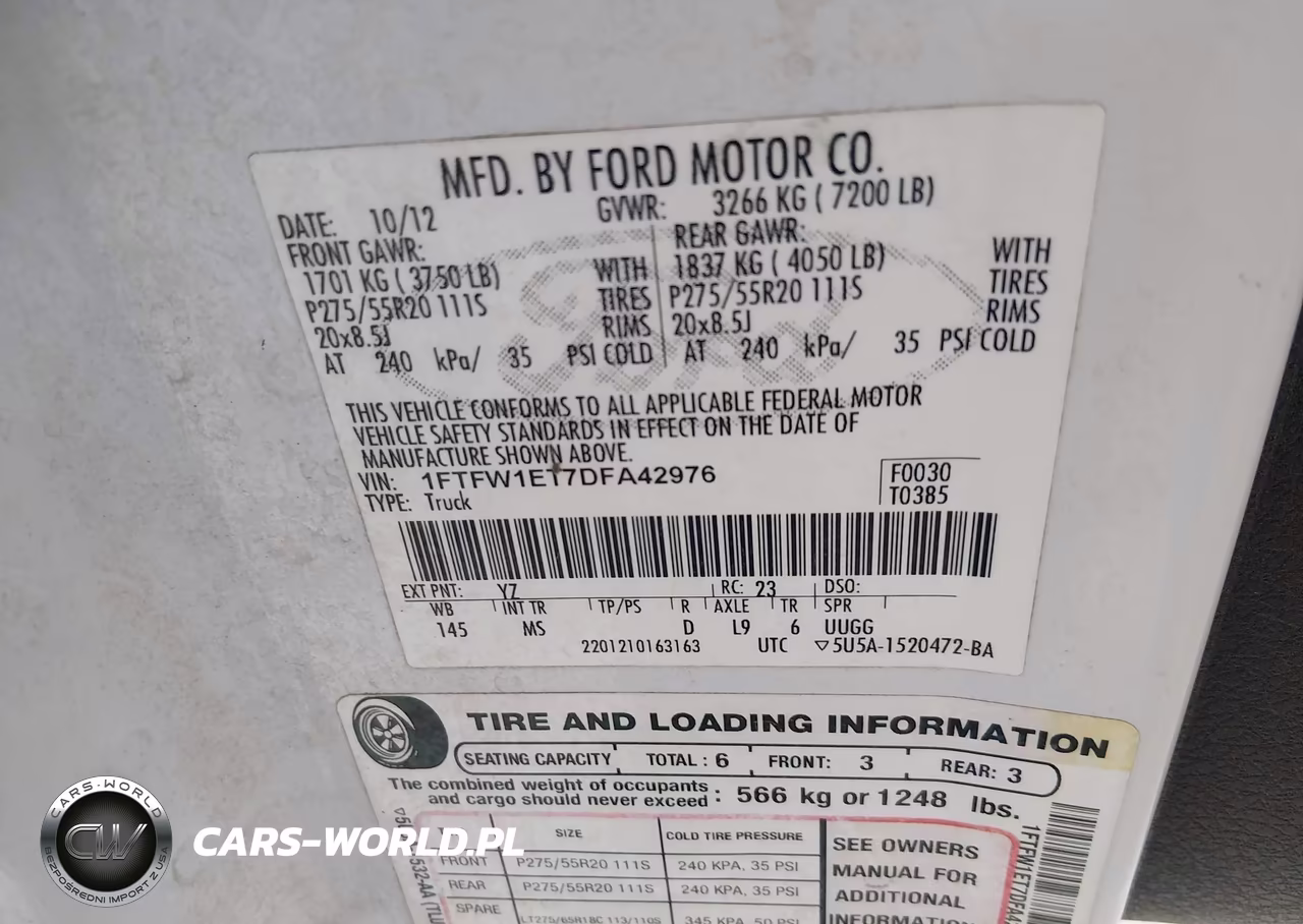 2013 Ford F-150 Xlt VIN:1FTFW1ET7DFA42976 - 9