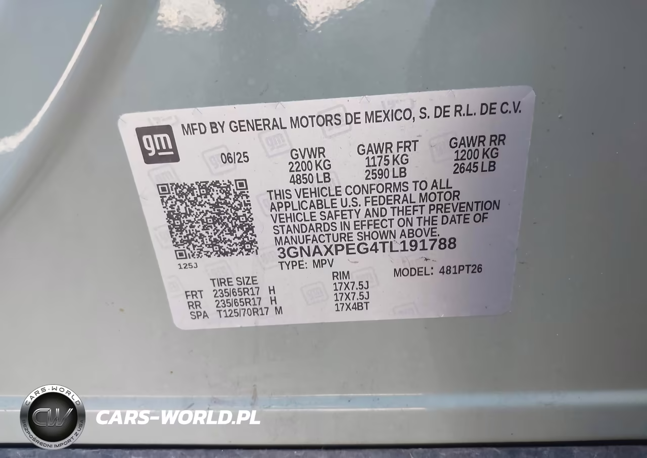 2026 Chevrolet Equinox Awd Lt VIN:3GNAXPEG4TL191788 - 9
