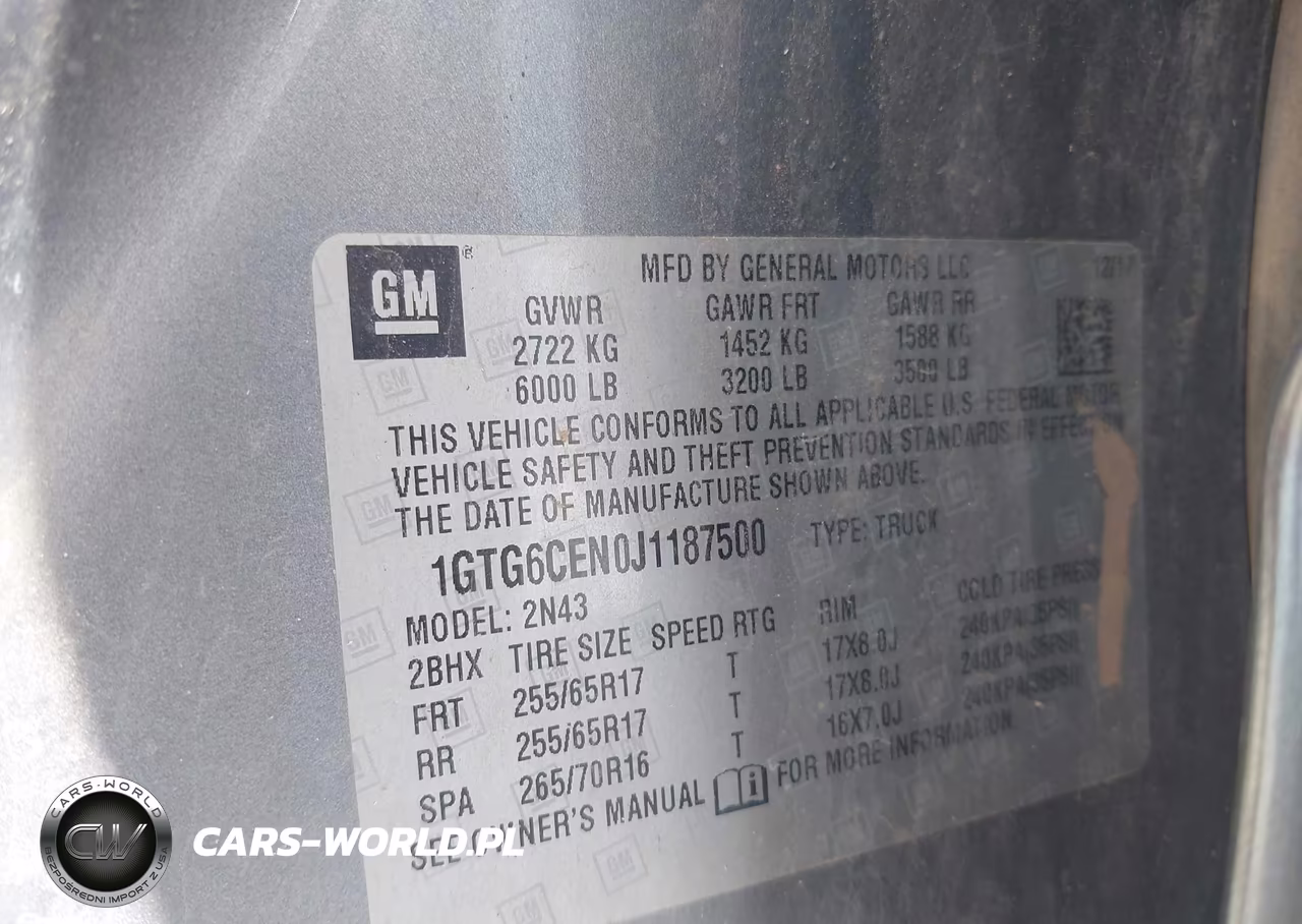 2018 GMC Canyon Sle VIN:1GTG6CEN0J1187500 - 9