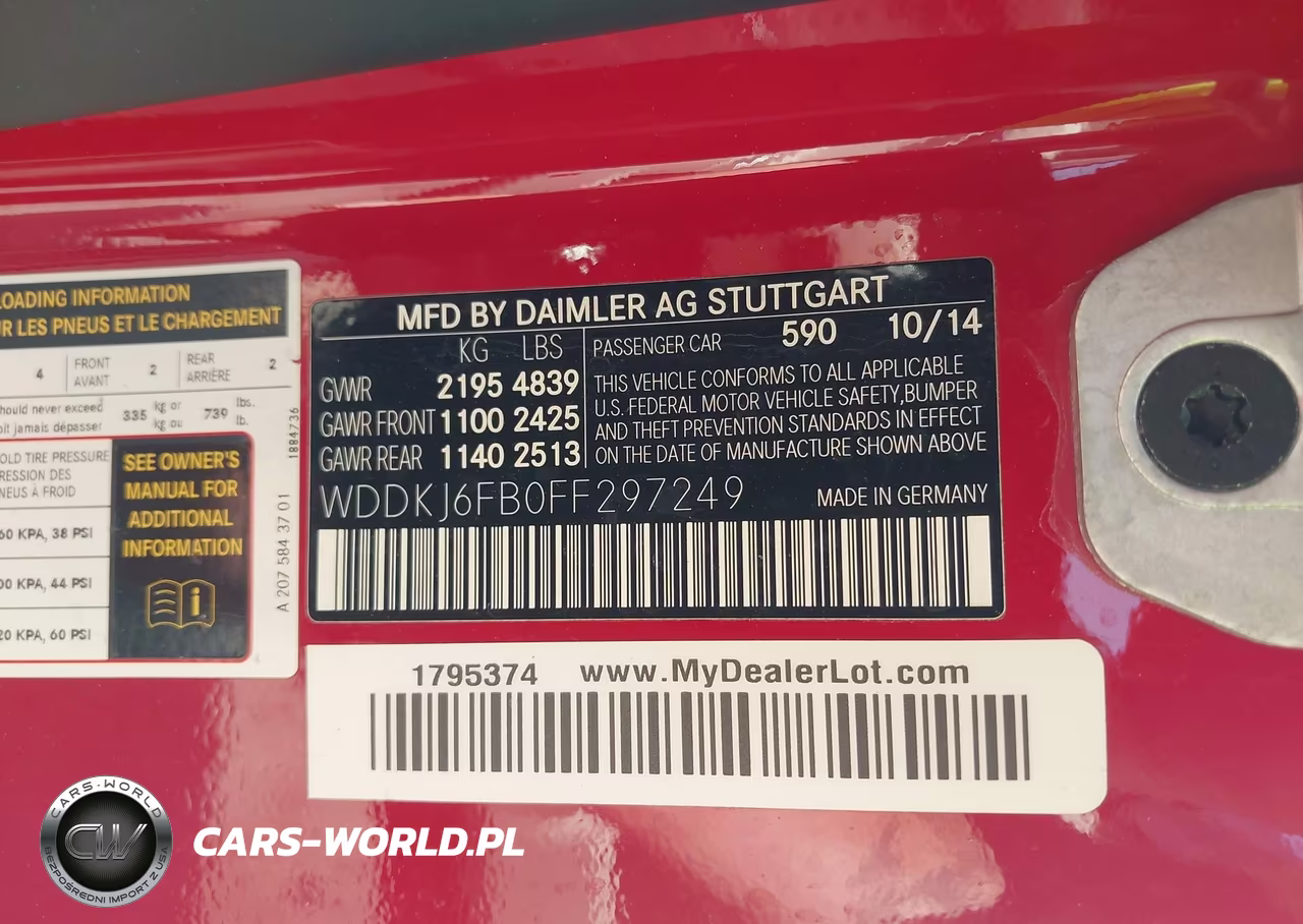 2015 Mercedes-Benz E 400 VIN:WDDKJ6FB0FF297249 - 9
