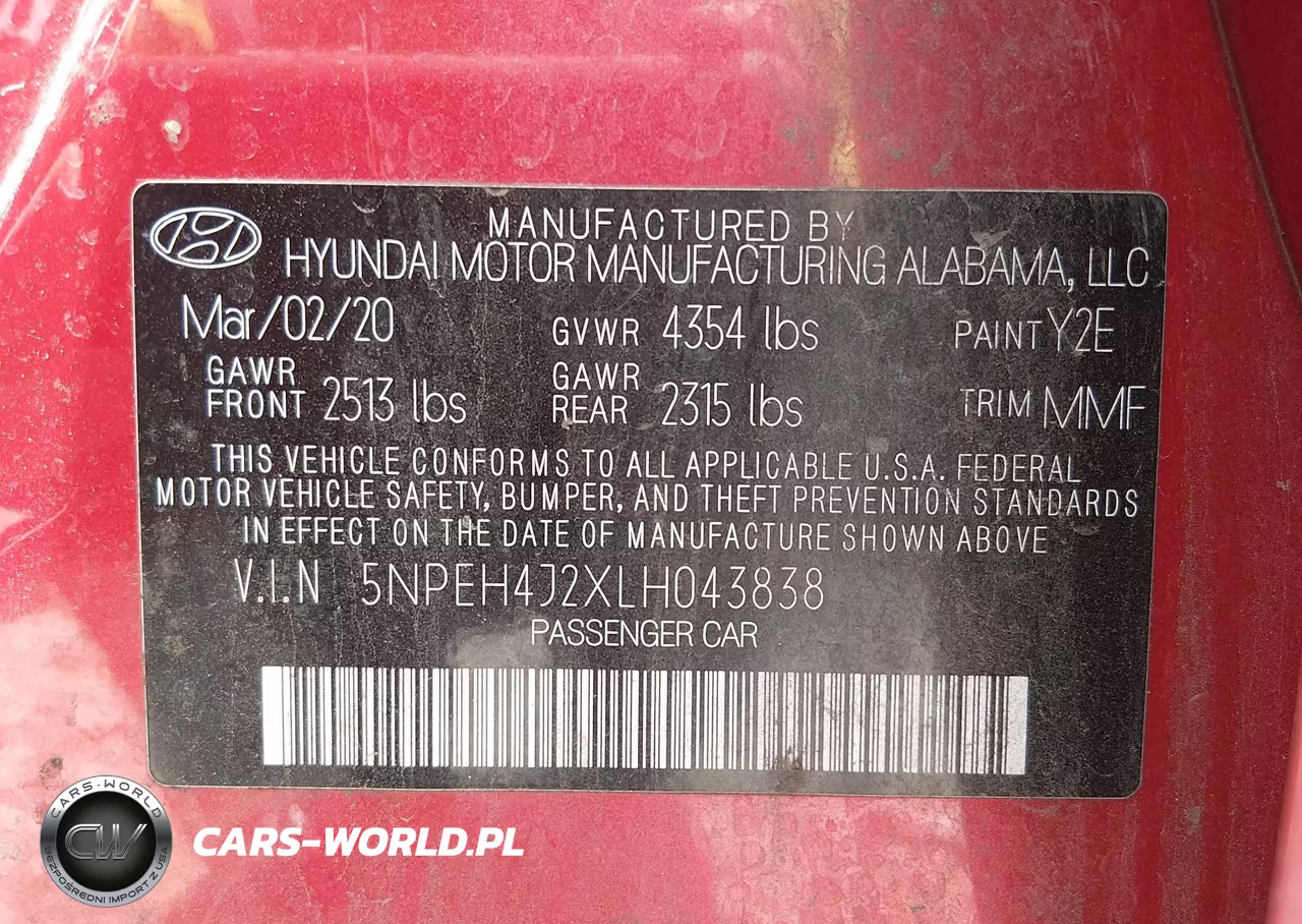2020 Hyundai Sonata Limited VIN:5NPEH4J2XLH043838 - 9