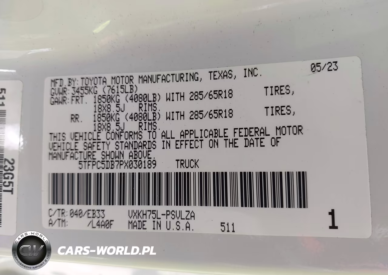 2023 Toyota Tundra Hybrid Trd Pro VIN:5TFPC5DB7PX030189 - 9