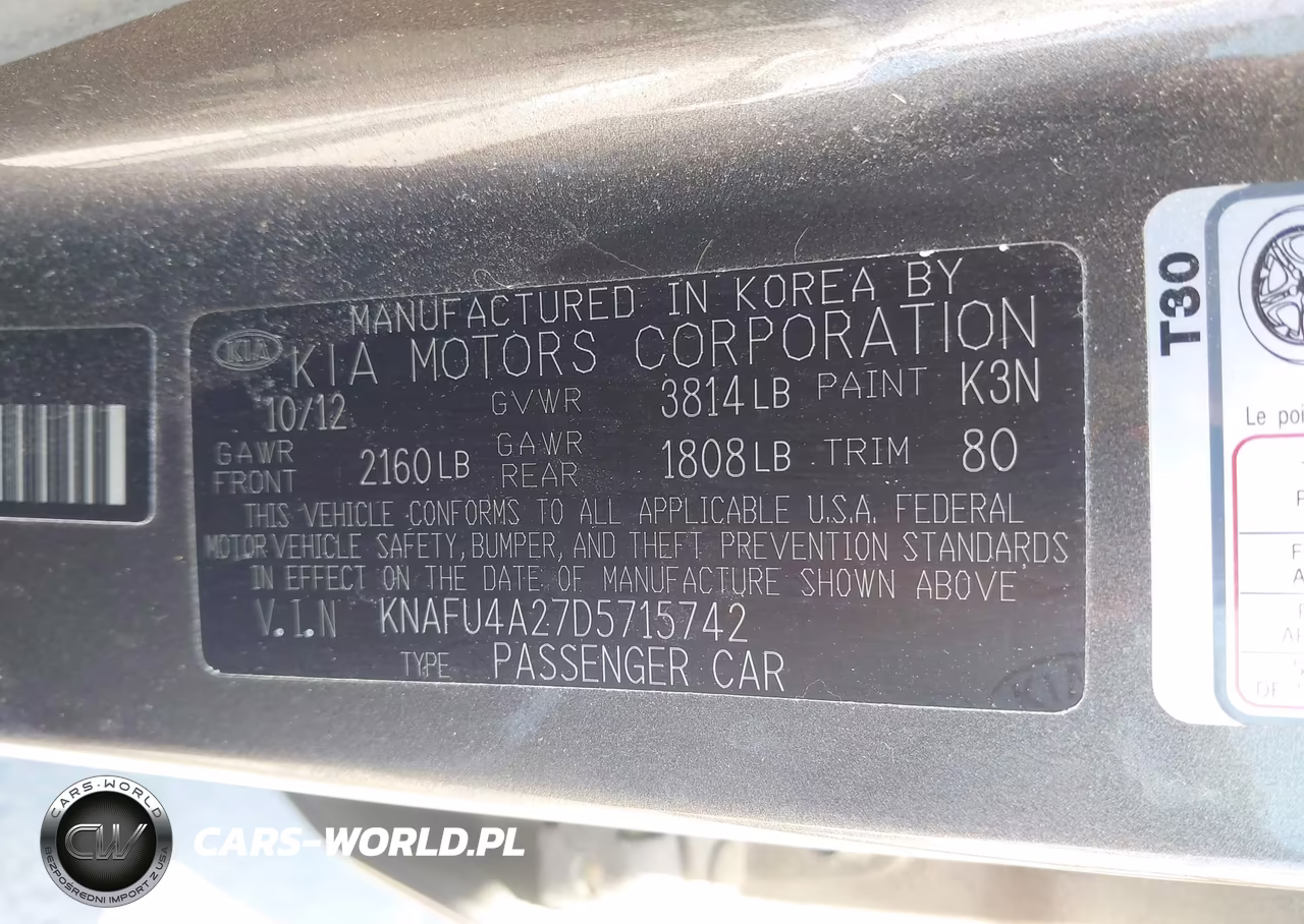 2013 Kia Forte Ex VIN:KNAFU4A27D5715742 - 9