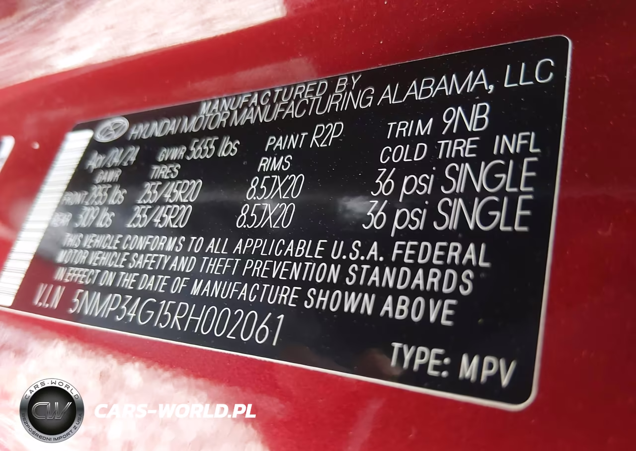 2024 Hyundai Santa Fe Hybrid Limited VIN:5NMP34G15RH002061 - 9