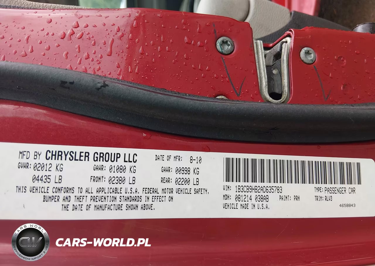 2010 Dodge Caliber Uptown VIN:1B3CB9HB2AD635783 - 9
