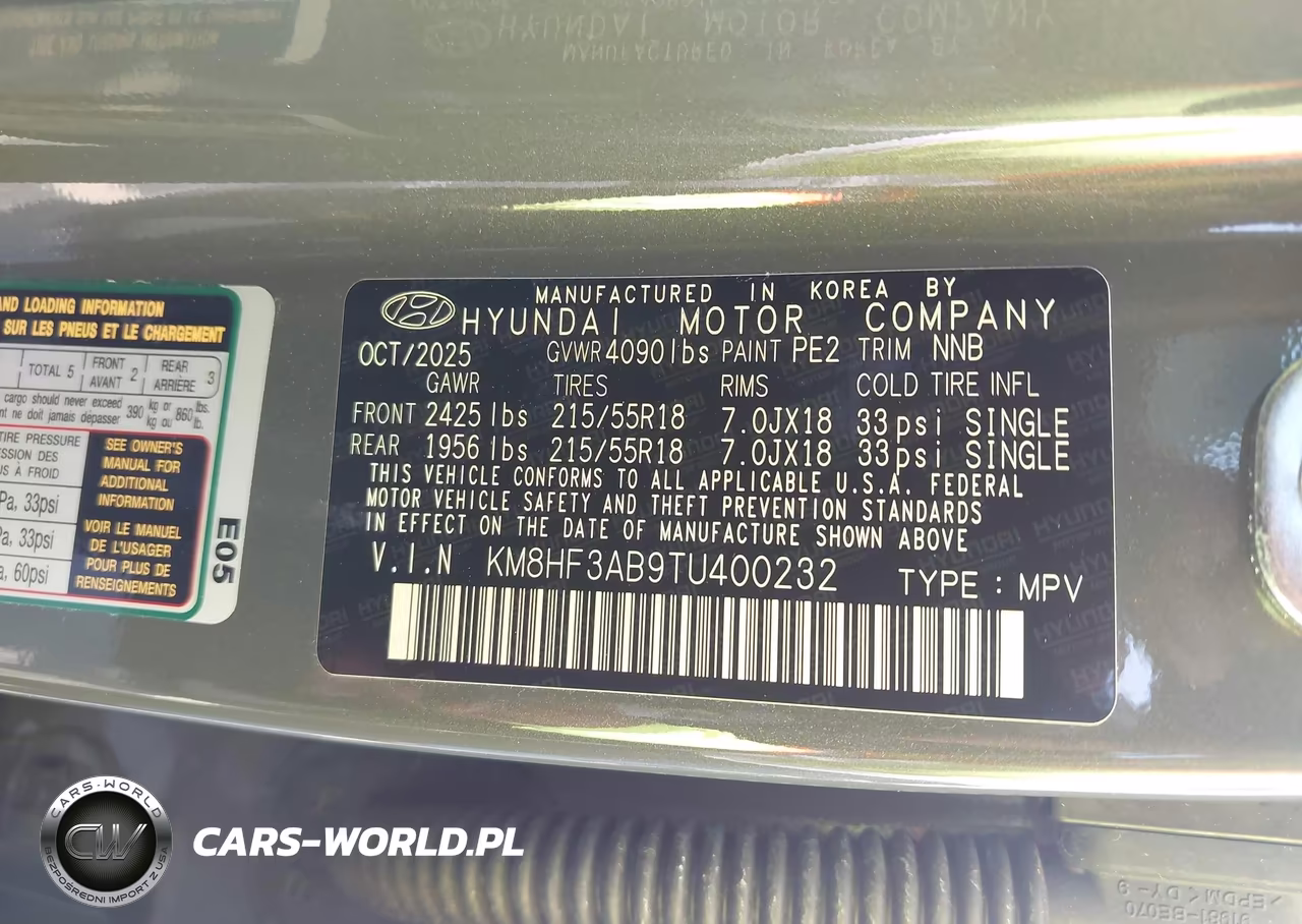 2026 Hyundai Kona Sel Sport VIN:KM8HF3AB9TU400232 - 9