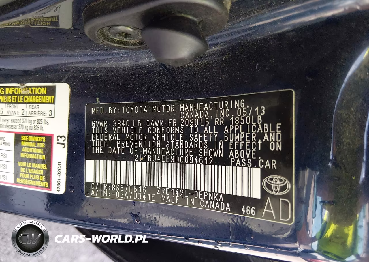 2013 Toyota Corolla Le VIN:2T1BU4EE9DC094612 - 9