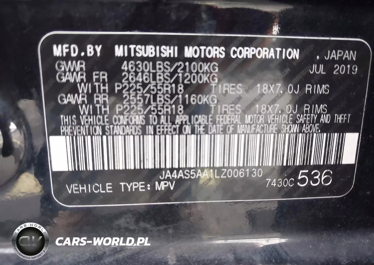 2020 Mitsubishi Eclipse Cross Se 1.5T VIN:JA4AS5AA1LZ006130 - 9