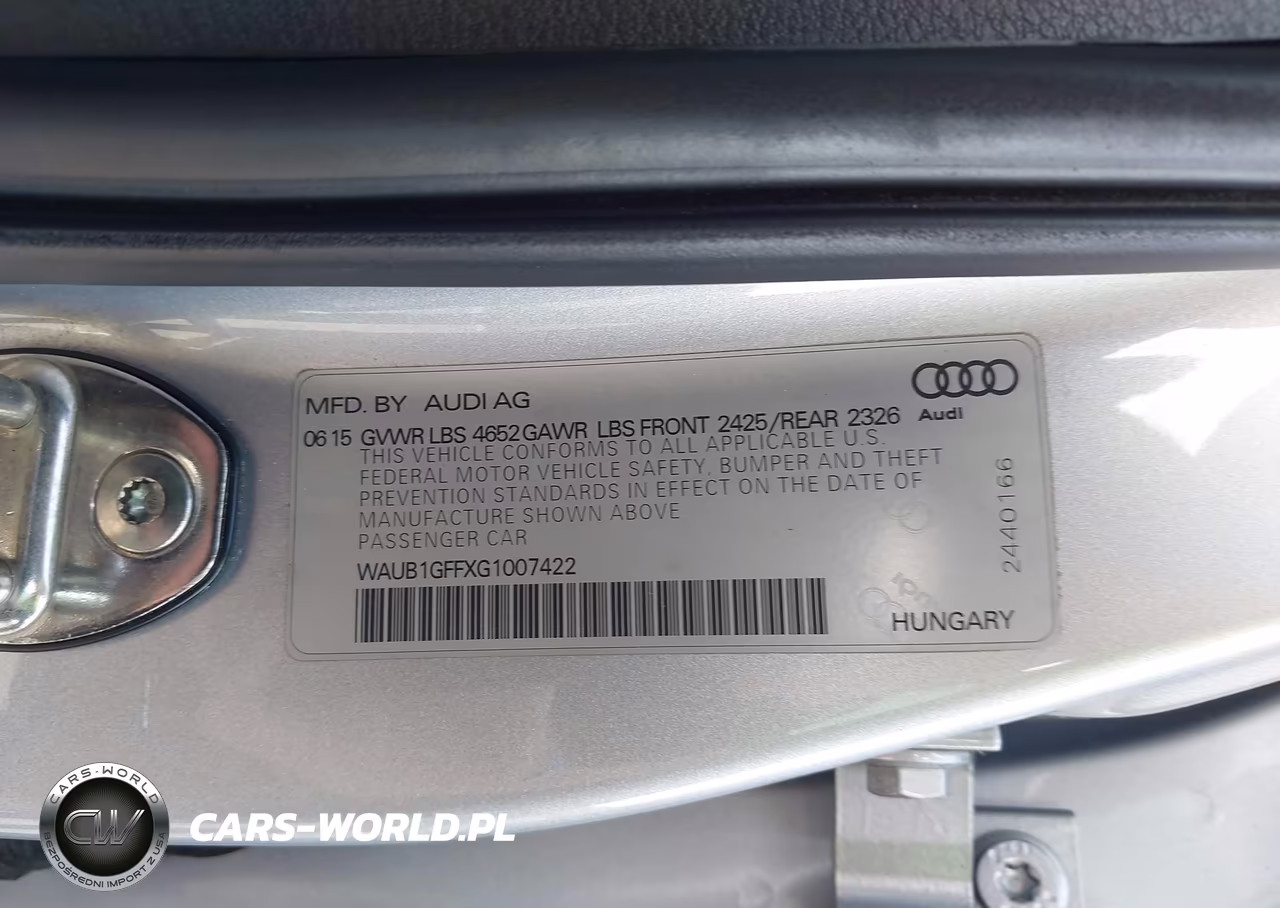 2016 Audi S3 Premium Plus VIN:WAUB1GFFXG1007422 - 9