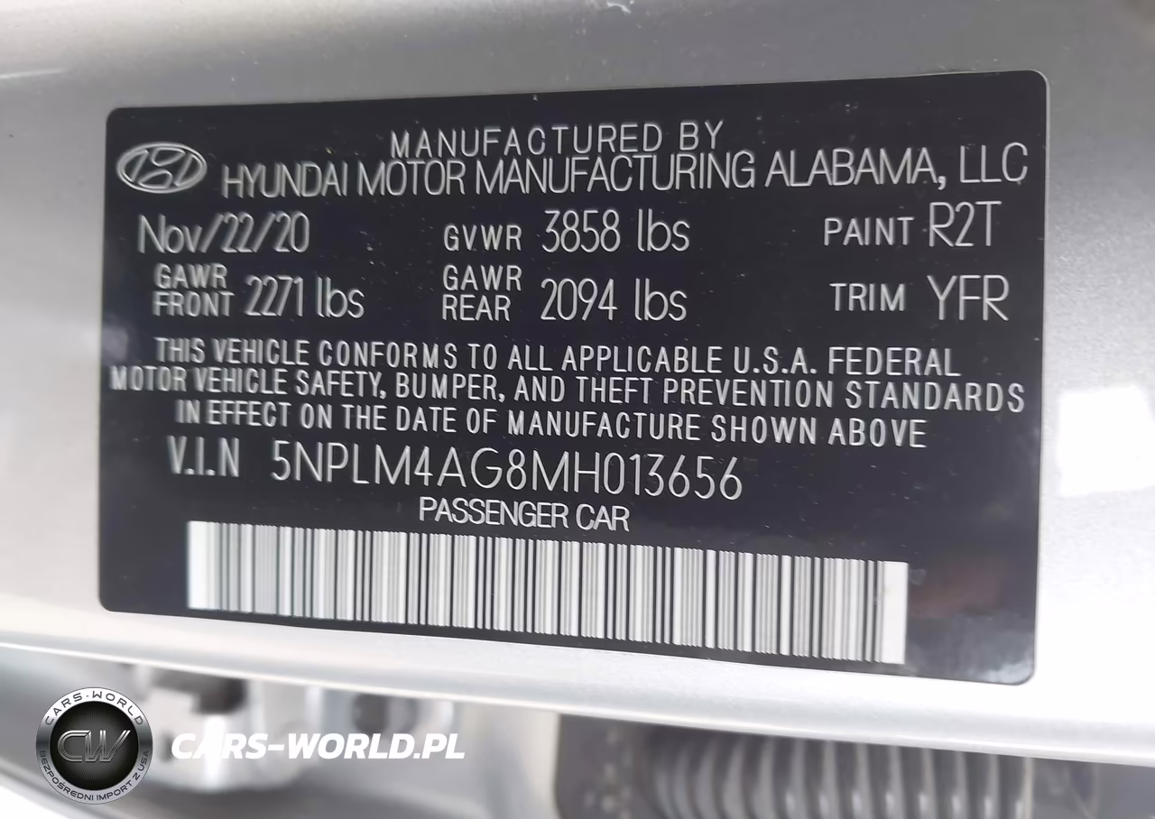 2021 Hyundai Elantra Sel VIN:5NPLM4AG8MH013656 - 9