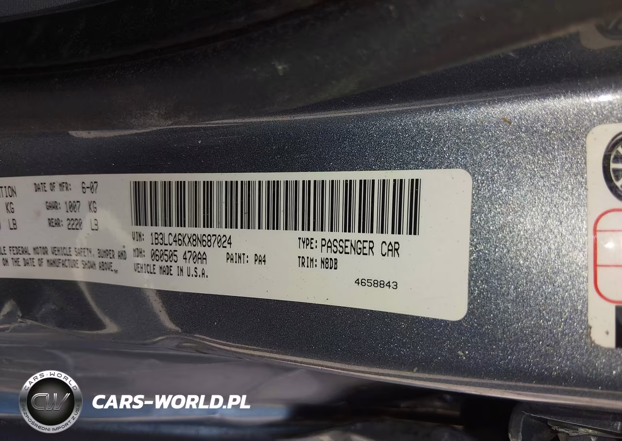 2008 Dodge Avenger Se VIN:1B3LC46KX8N687024 - 9