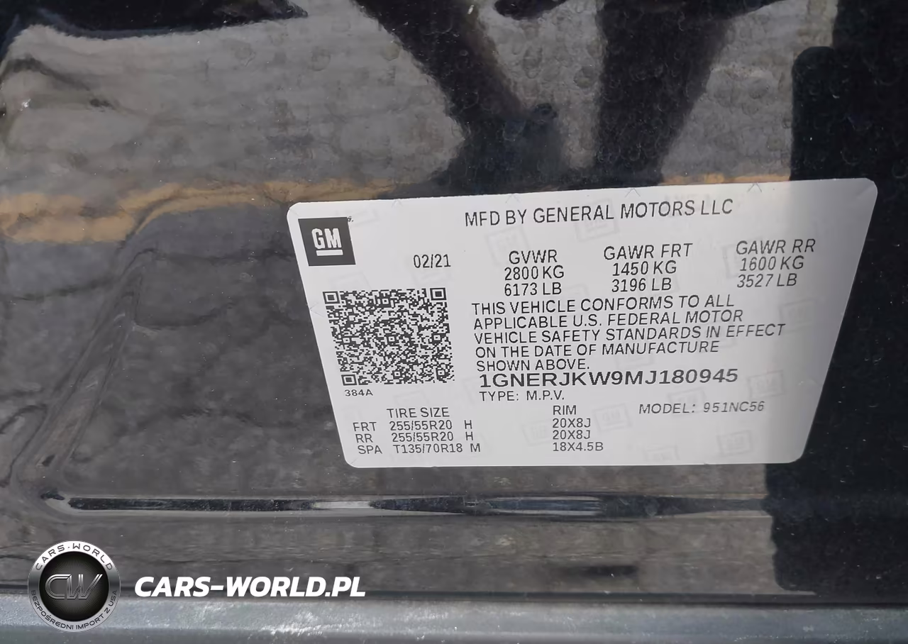 2021 Chevrolet Traverse Fwd Rs VIN:1GNERJKW9MJ180945 - 9