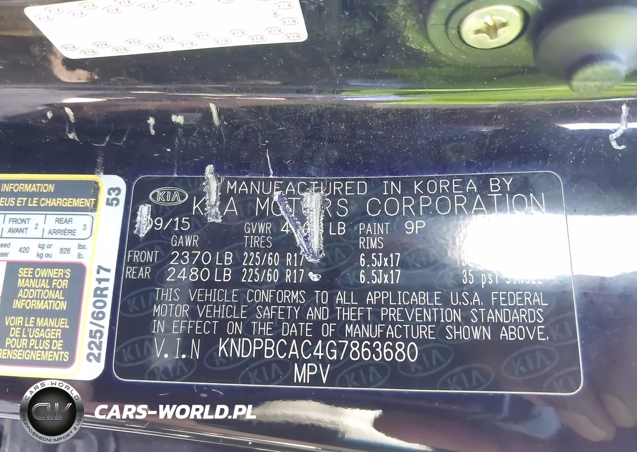 2016 Kia Sportage Lx VIN:KNDPBCAC4G7863680 - 9