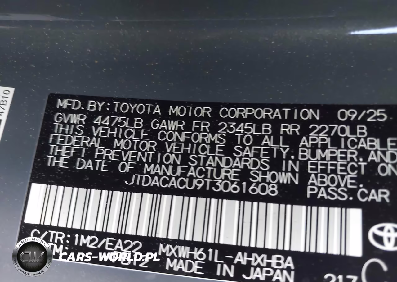 2026 Toyota Prius Plug-In Hybrid Xse Premium VIN:JTDACACU9T3061608 - 9