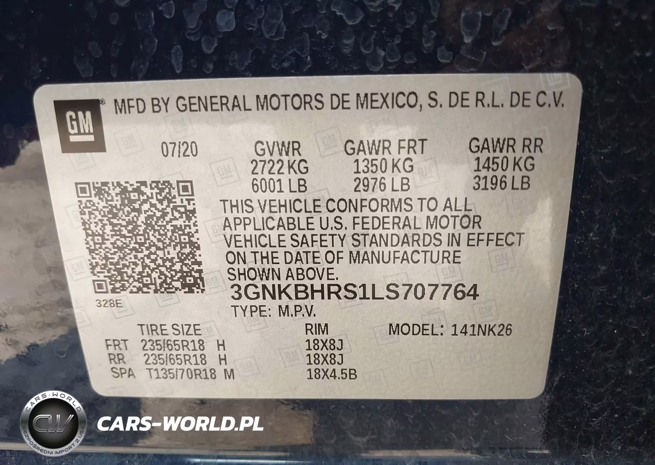 2020 Chevrolet Blazer Awd 2Lt VIN:3GNKBHRS1LS707764 - 9