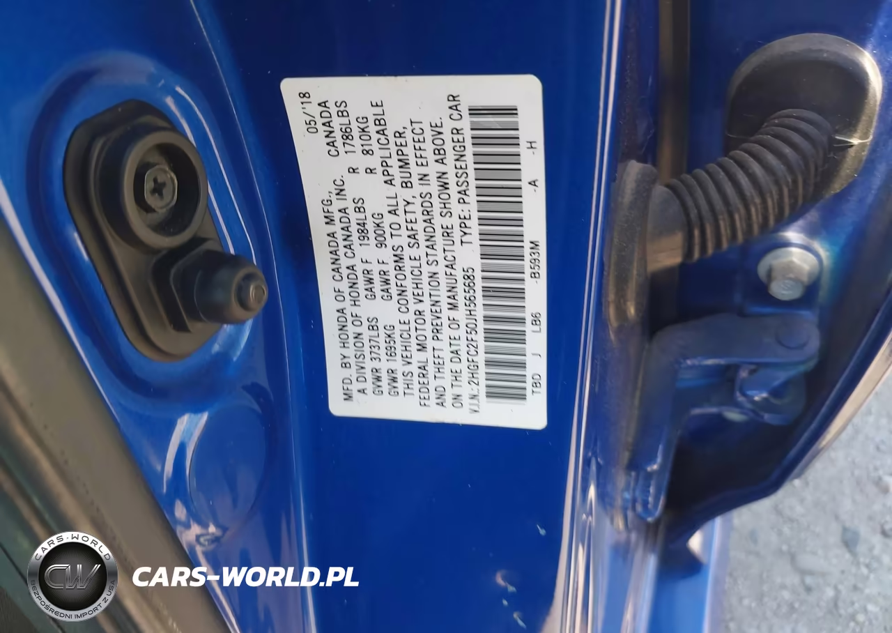 2018 Honda Civic Lx VIN:2HGFC2F50JH565685 - 9