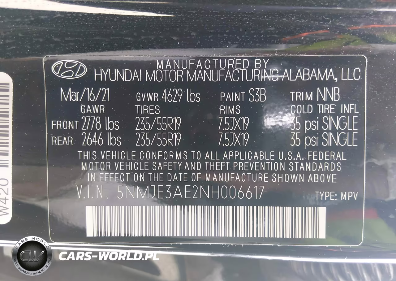 2022 Hyundai Tucson Limited VIN:5NMJE3AE2NH006617 - 9