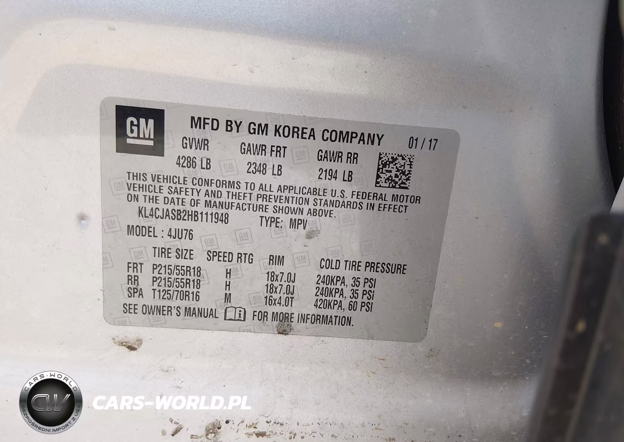 2017 Buick Encore Preferred VIN:KL4CJASB2HB111948 - 9