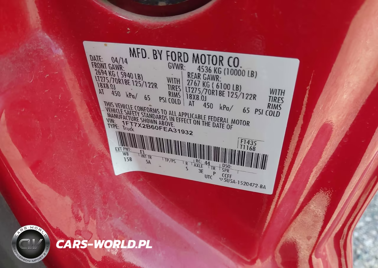 2015 Ford F250 Super Duty VIN:1FT7X2B60FEA31932 - 9