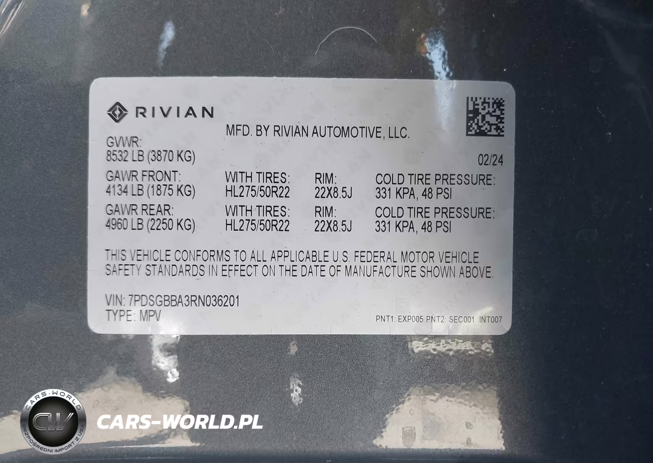 2024 Rivian R1S Adventure Dual Motor Large Pack-Adventure Dual Motor Perf Large Pack VIN:7PDSGBBA3RN036201 - 9