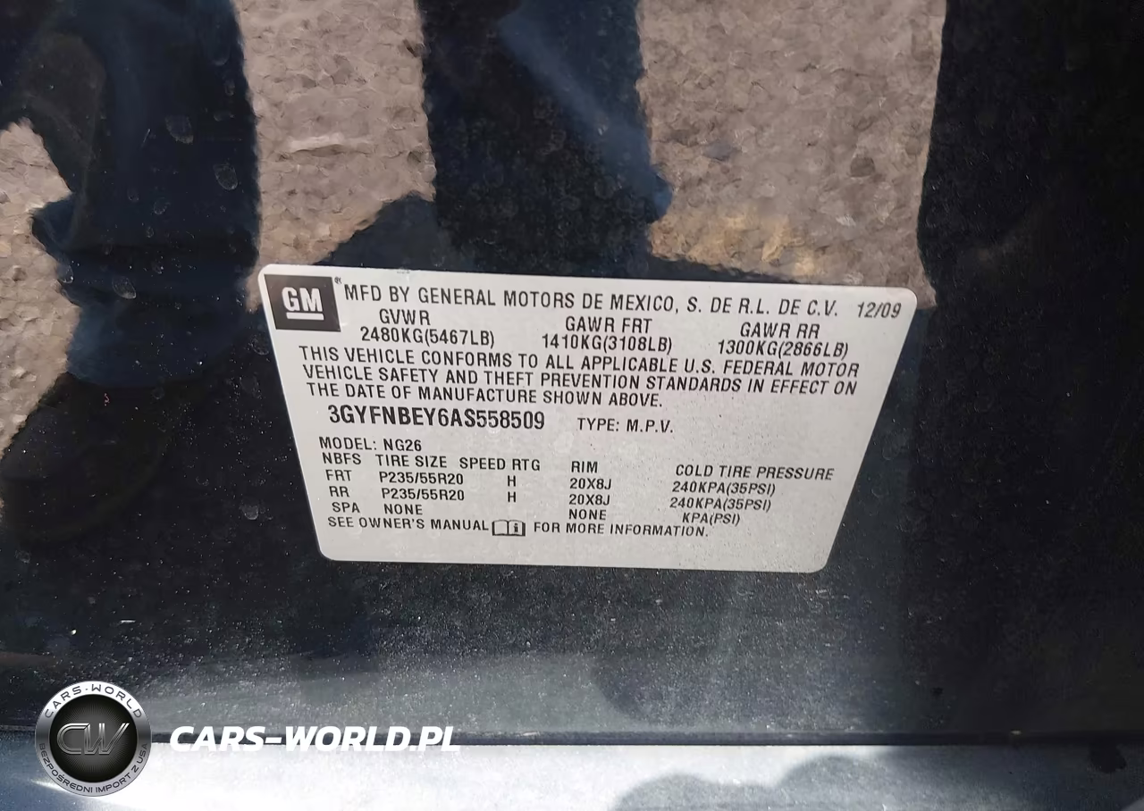 2010 Cadillac Srx Performance Collection VIN:3GYFNBEY6AS558509 - 9