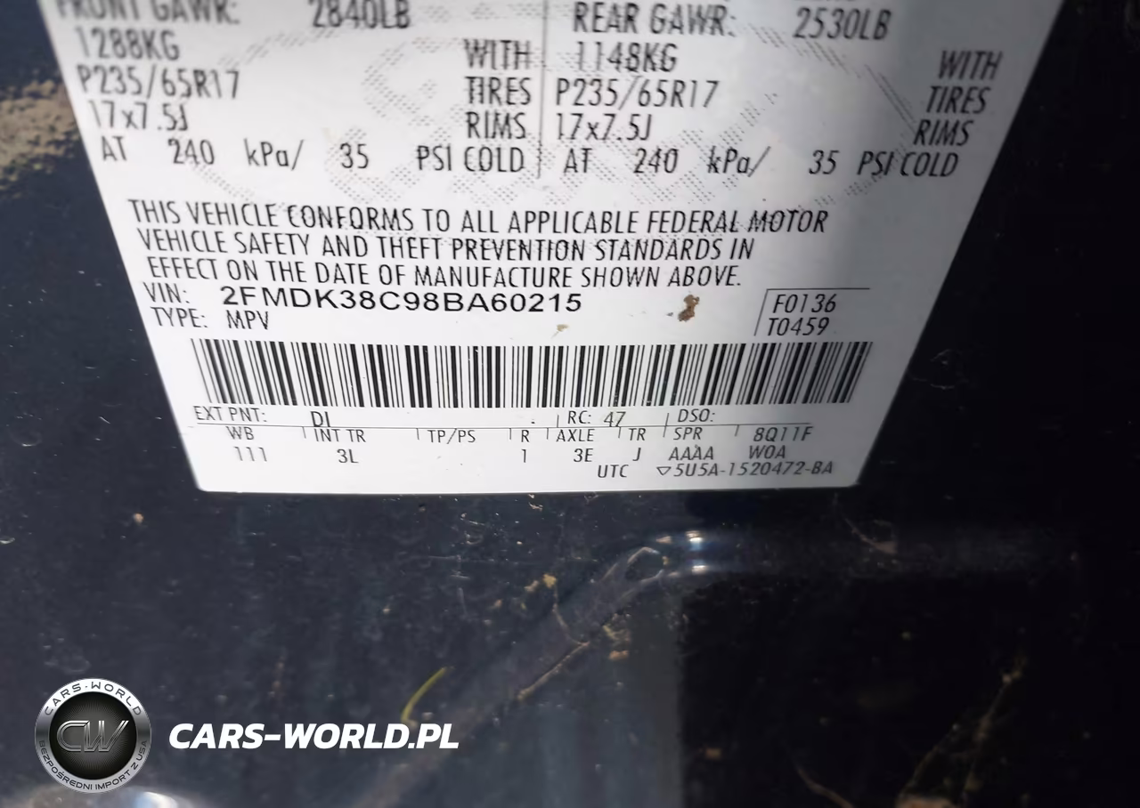2008 Ford Edge Sel VIN:2FMDK38C98BA60215 - 9