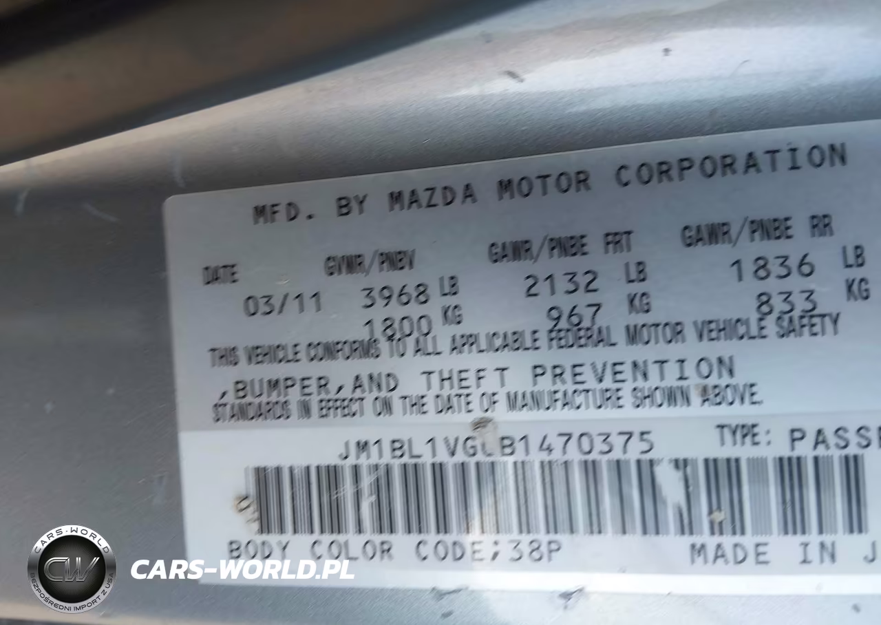 2011 Mazda Mazda3 I Touring VIN:JM1BL1VG0B1470305 - 9