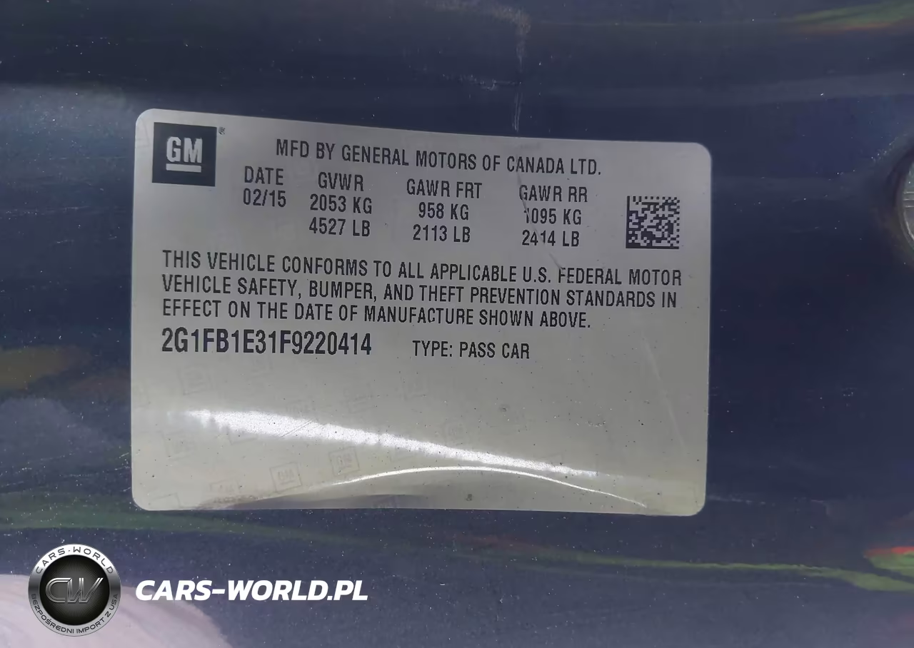 2015 Chevrolet Camaro 2Ls VIN:2G1FB1E31F9220414 - 9