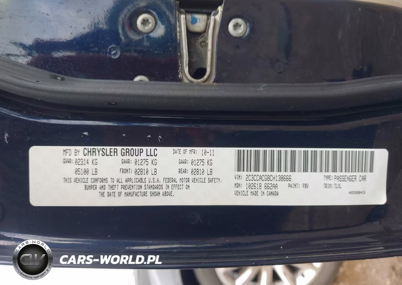 2012 Chrysler 300 Limited VIN:2C3CCACG8CH138666 - 9