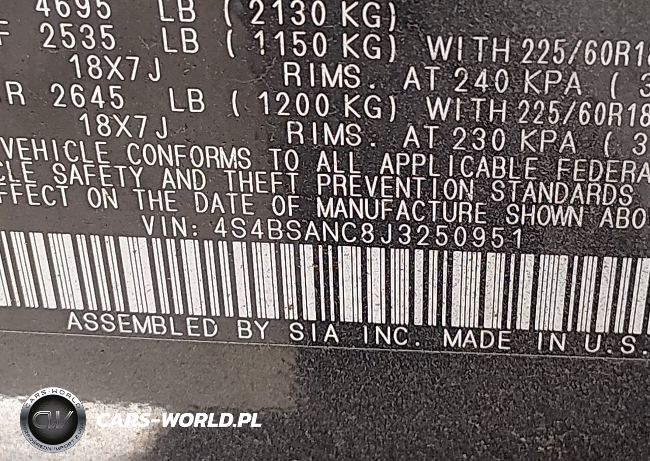 2018 Subaru Outback 2.5I Limited VIN:4S4BSANC8J3250951 - 9