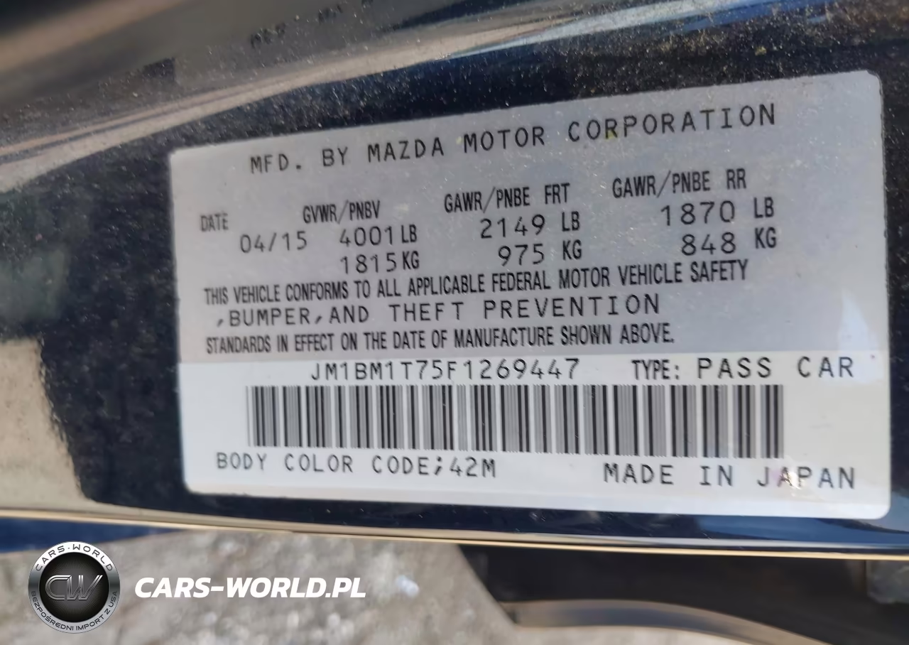 2015 Mazda Mazda3 I Sv VIN:JM1BM1T75F1269447 - 9