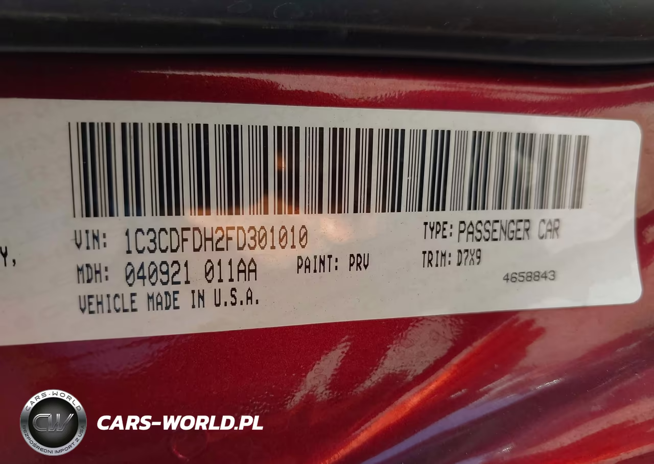 2015 Dodge Dart Aero VIN:1C3CDFDH2FD301010 - 9