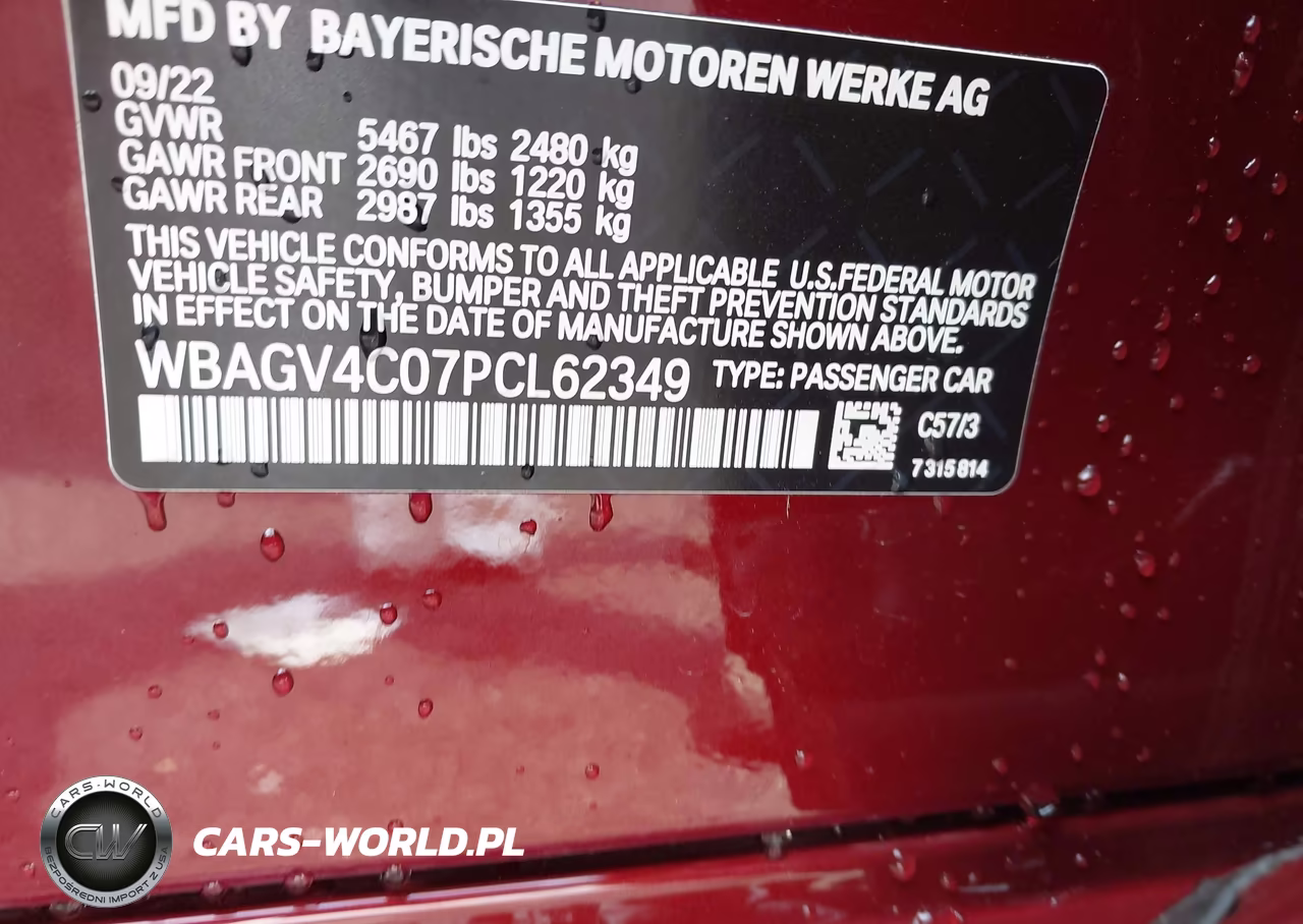 2023 BMW 840 Gran Coupe I xDrive VIN:WBAGV4C07PCL62349 - 9