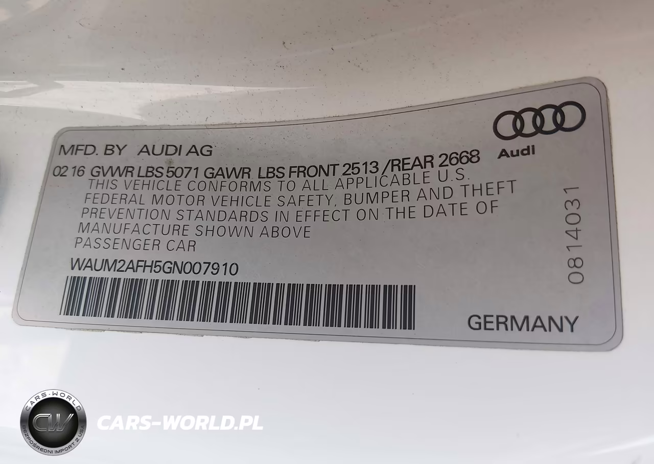 2016 Audi A5 Premium Plus VIN:WAUM2AFH5GN007910 - 9