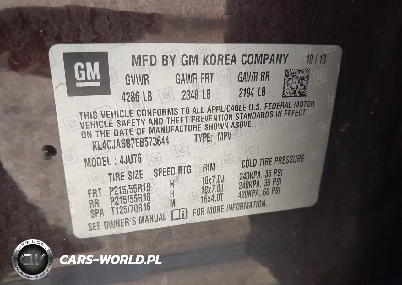 2014 Buick Encore VIN:KL4CJASB7EB573644 - 9