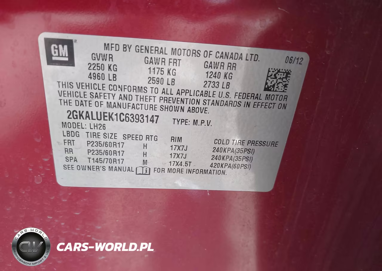 2012 GMC Terrain Slt-1 VIN:2GKALUEK1C6393147 - 9