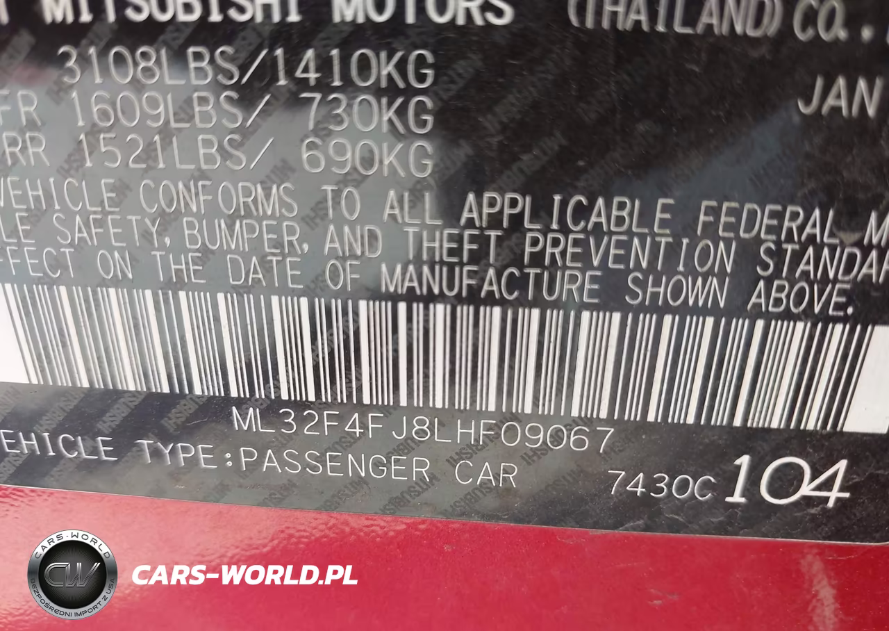 2020 Mitsubishi Mirage G4 Le VIN:ML32F4FJ8LHF09067 - 9