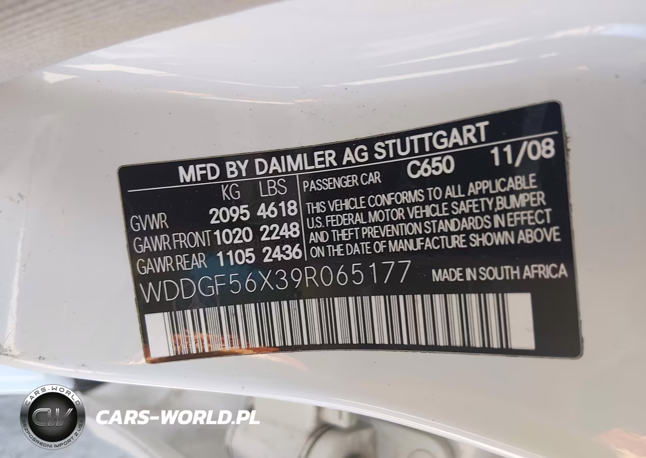 2009 Mercedes-Benz C 350 Sport VIN:WDDGF56X39R065177 - 9