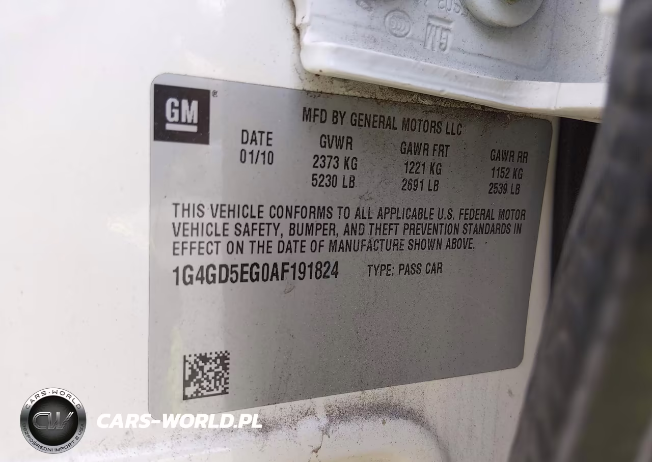 2010 Buick Lacrosse Cxl VIN:1G4GD5EG0AF191824 - 9
