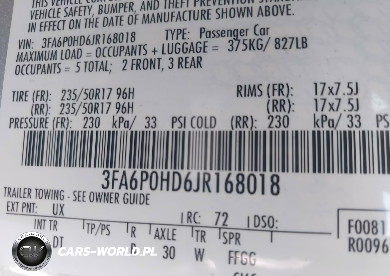 2018 Ford Fusion Se VIN:3FA6P0HD6JR168018 - 9
