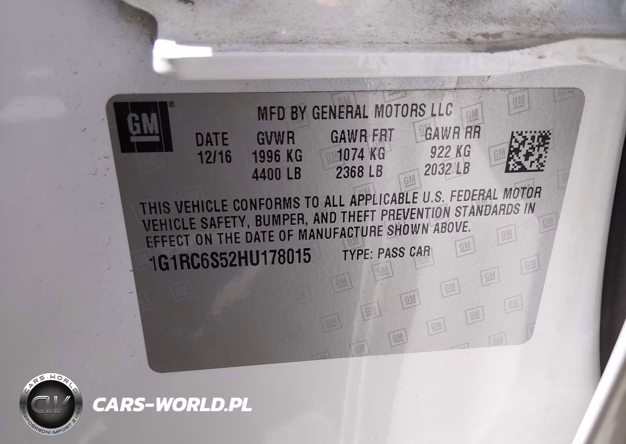 2017 Chevrolet Volt Lt VIN:1G1RC6S52HU178015 - 9