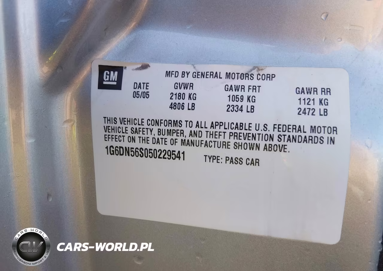 2005 Cadillac Cts-V VIN:1G6DN56S050229541 - 9