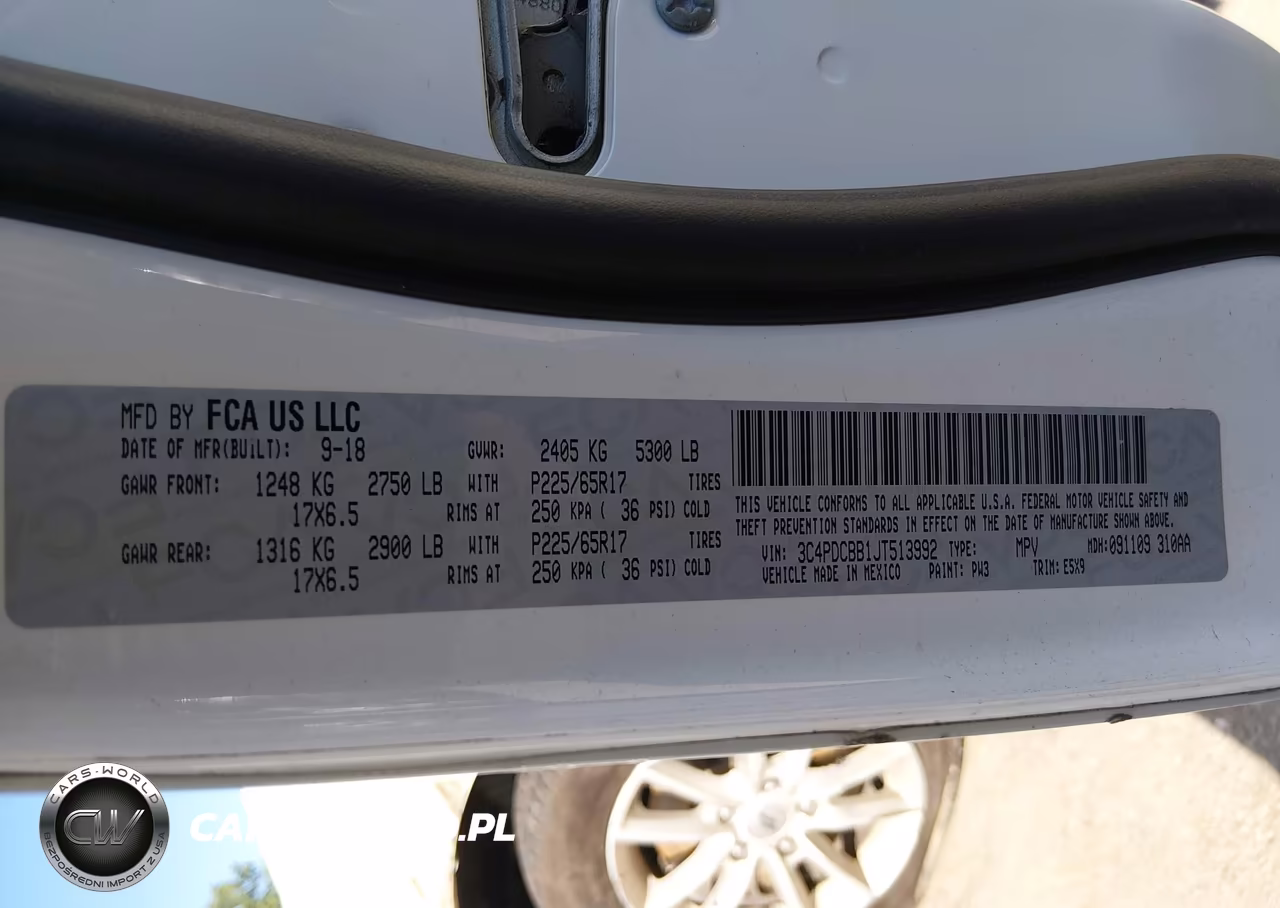 2018 Dodge Journey Sxt VIN:3C4PDCBB1JT513992 - 9