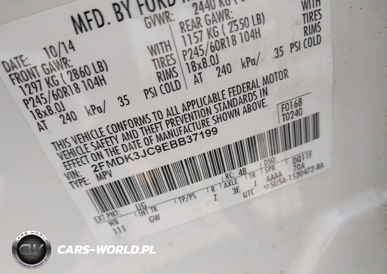 2014 Ford Edge Sel VIN:2FMDK3JC9EBB37199 - 9
