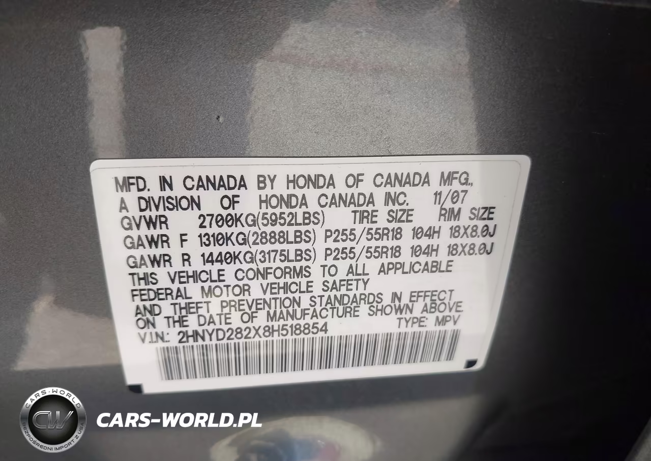 2008 Acura Mdx VIN:2HNYD282X8H518854 - 9