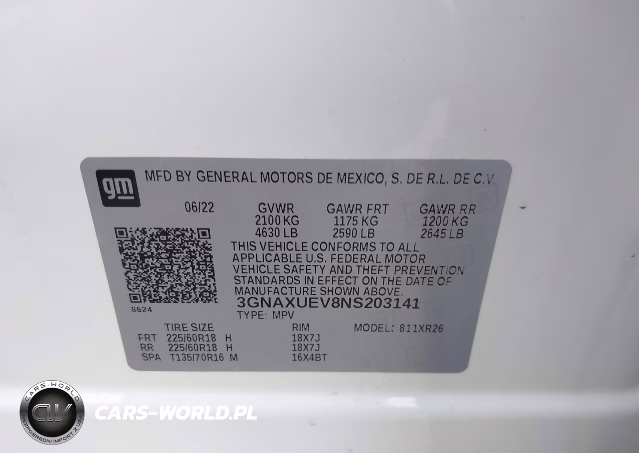 2022 Chevrolet Equinox Awd Lt VIN:3GNAXUEV8NS203141 - 9
